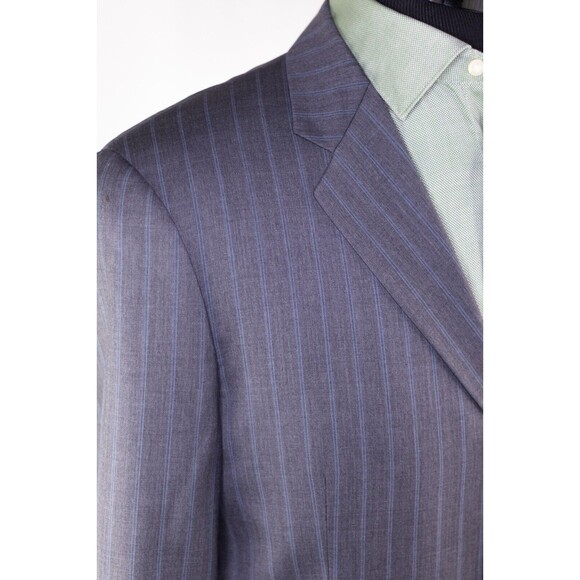 Joseph Abboud Mens Wool Super 100s Gray 3-Button Blazer Sport Coat Jacket Sz 42S - Picture 6 of 12